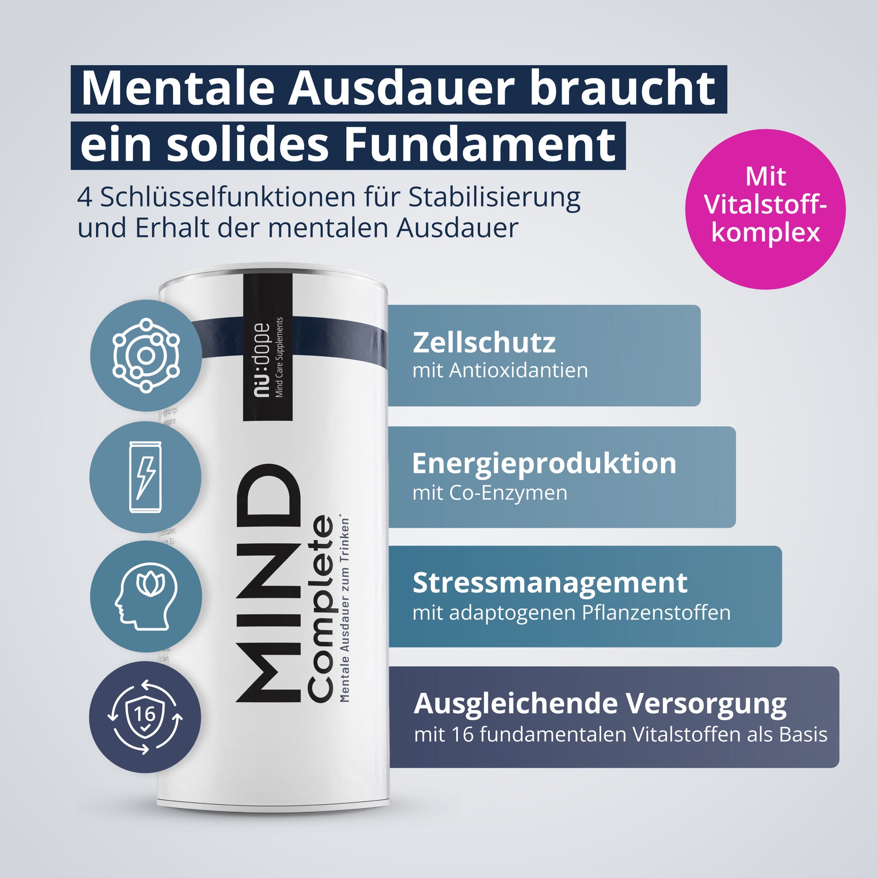MIND Complete - Flow Powder für Mentale Ausdauer